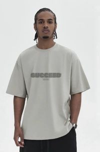 Grey Y2k T-Shirt Cotton